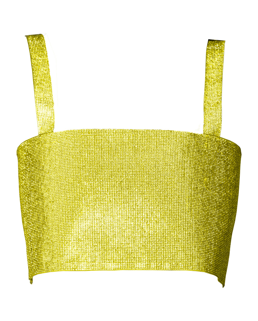 Yellow store sparkly top